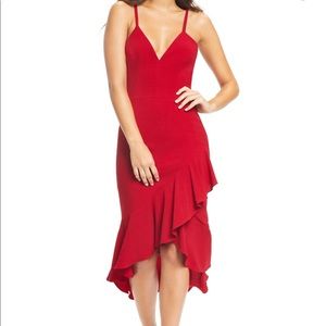 Dress the Population red cocktail dress